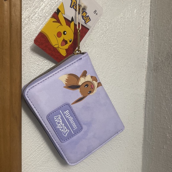 Loungefly Pokémon crossbody bag+2 image Wallet+Pokémon Accutime⌚️9”+NWT PJs/🧦sz8 - Picture 5 of 17